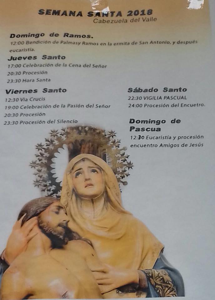 Semana Santa en Cabezuela del Valle 2018 Cabezuela del Valle